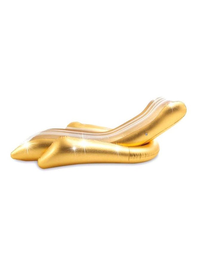 INTEX - Sand And Summer Shimmering Gold Lounge 69x47x24inch - Image 1