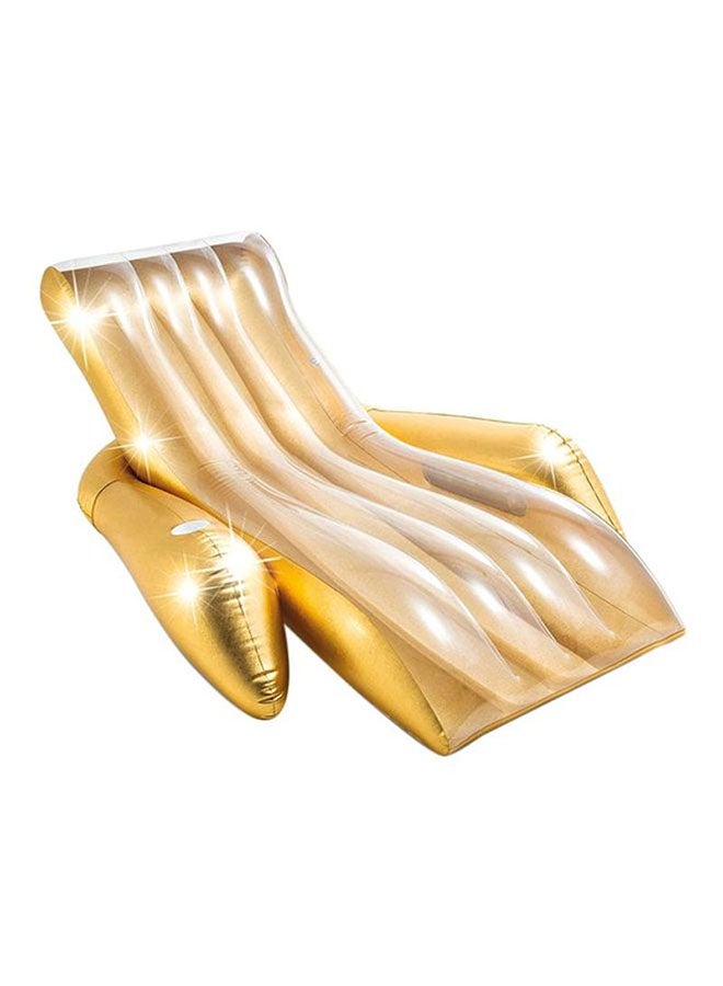 INTEX - Sand And Summer Shimmering Gold Lounge 69x47x24inch - Image 1