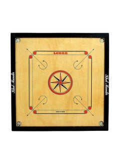 GSI Wooden Carrom Board Game And Coins Set With Unique Details Round Pockets Indoor  - Image 2