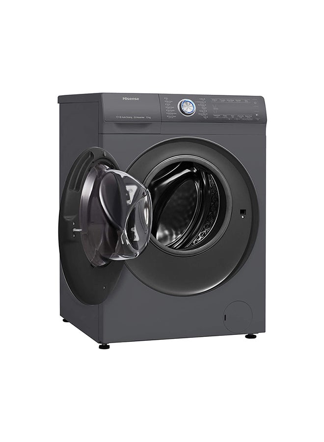 هايسنس غسالة بتحميل أمامي قائمة بذاتها 220 W WFER1014VAT تيتانيوم/أسود  - Image 2