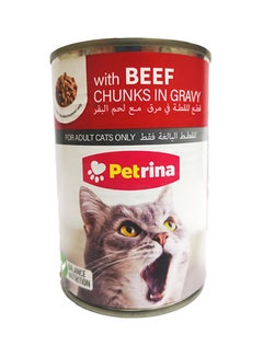 Viva Cat Wet Food With Beef Chunks In Gravy Multicolour 400grams