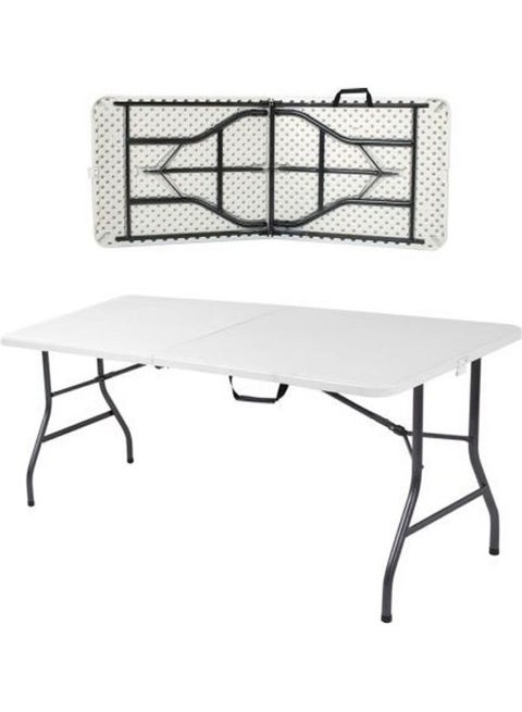 Foldable Table White 152x75x74cm
