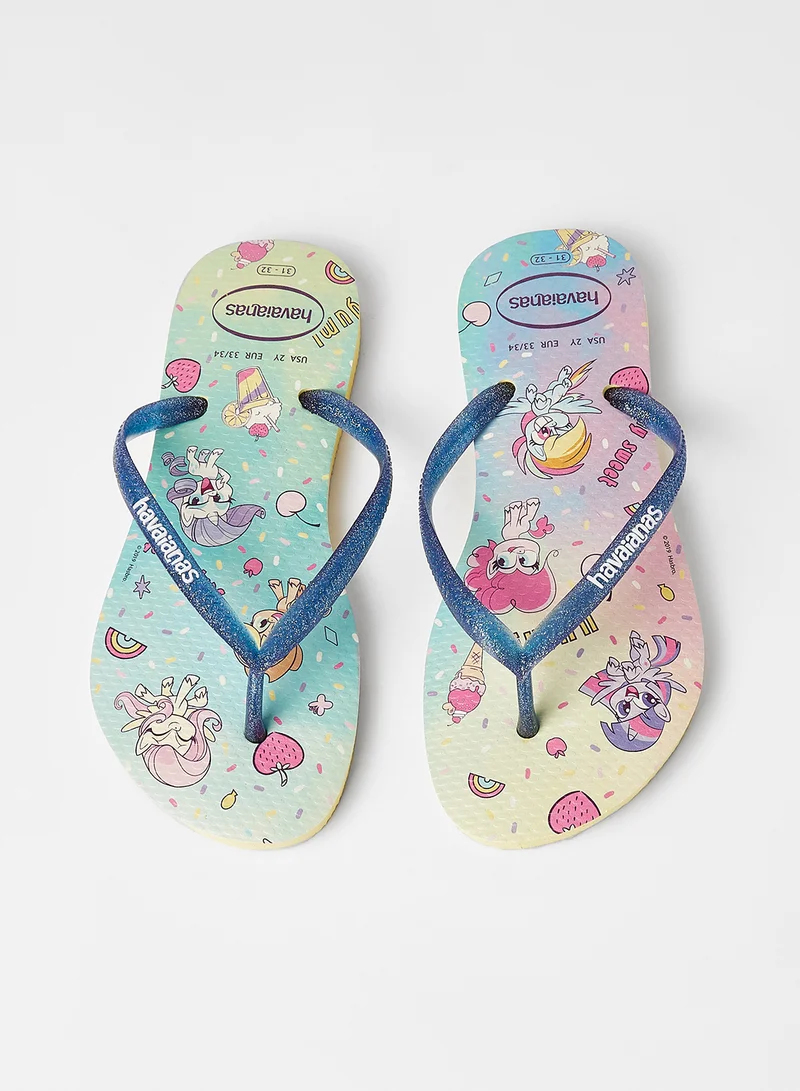 havaianas Kids My Little Pony Flip Flops Yellow