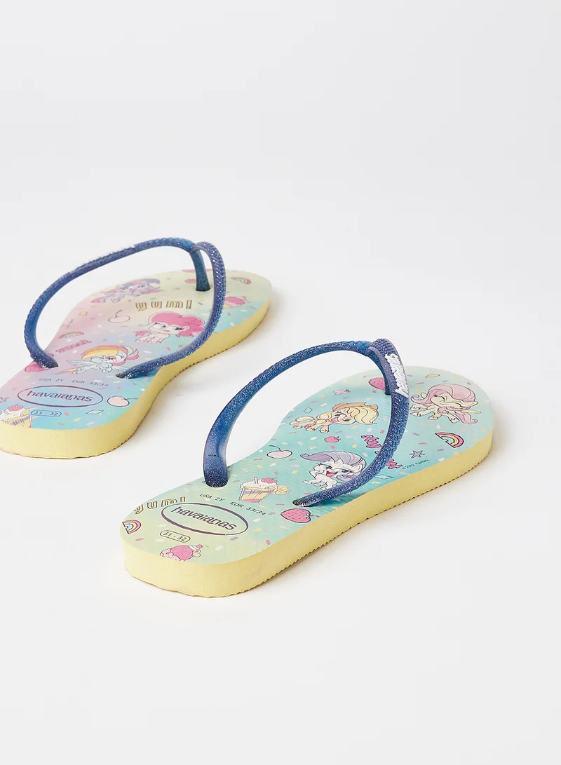 havaianas Kids My Little Pony Flip Flops Yellow