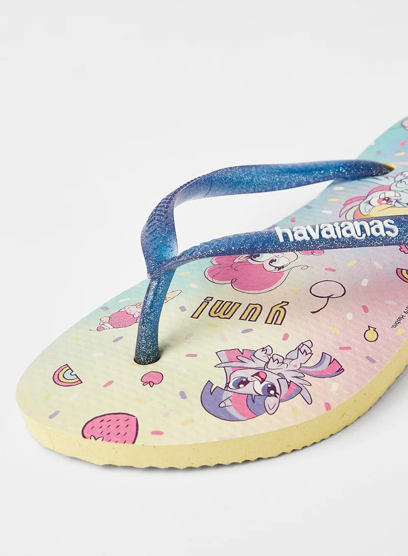 havaianas Kids My Little Pony Flip Flops Yellow