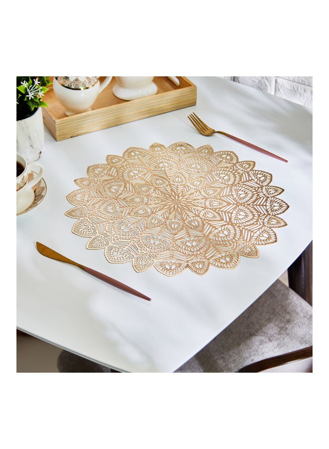 Home Box Ornate  Placemat Gold 38x38cm  - Image 2