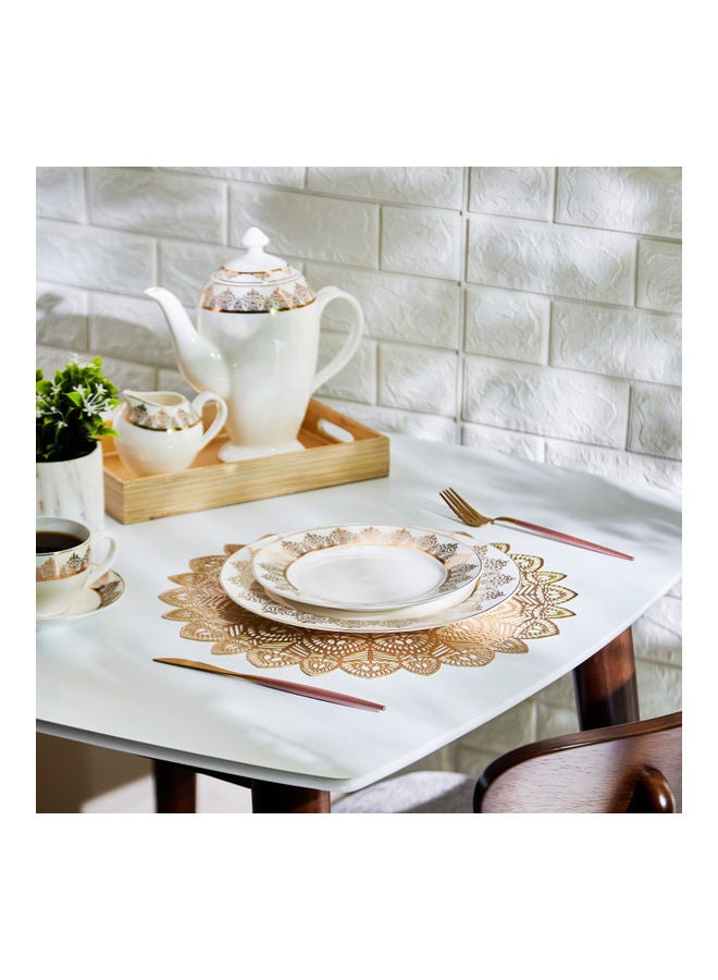 Home Box Ornate  Placemat Gold 38x38cm  - Image 4