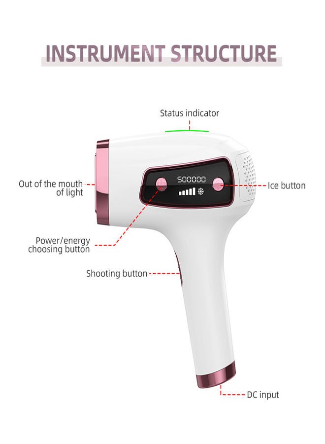 T8 Freezing Point Painless Hair Removal Device White/Pink - v1637067369/N51894682A_4