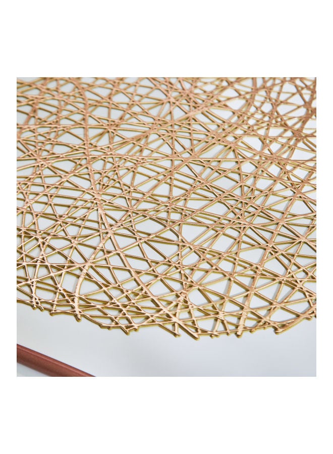 هوم بوكس لبادة صحون بي في سي من نوردك - 38 سم ذهبي 38x38سم - Image 3