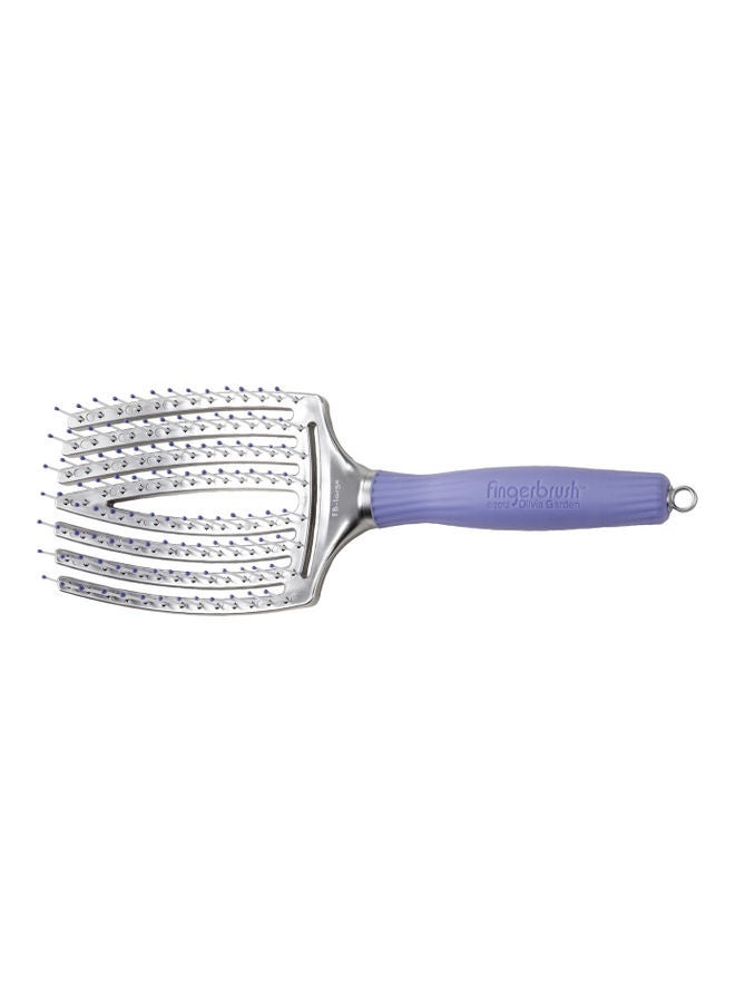 Olivia Garden Finger Brush Scalp-Hugging & Vented Paddle Hair Brush Large 