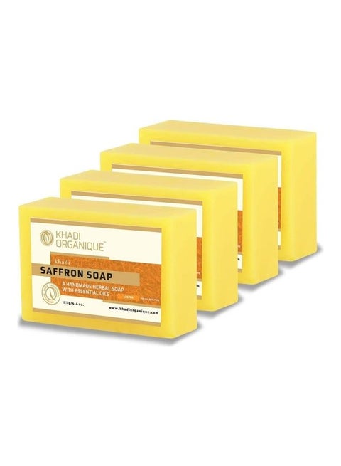 مجموعة صابون بالزعفران مكونة من 4 قطع 500جرام