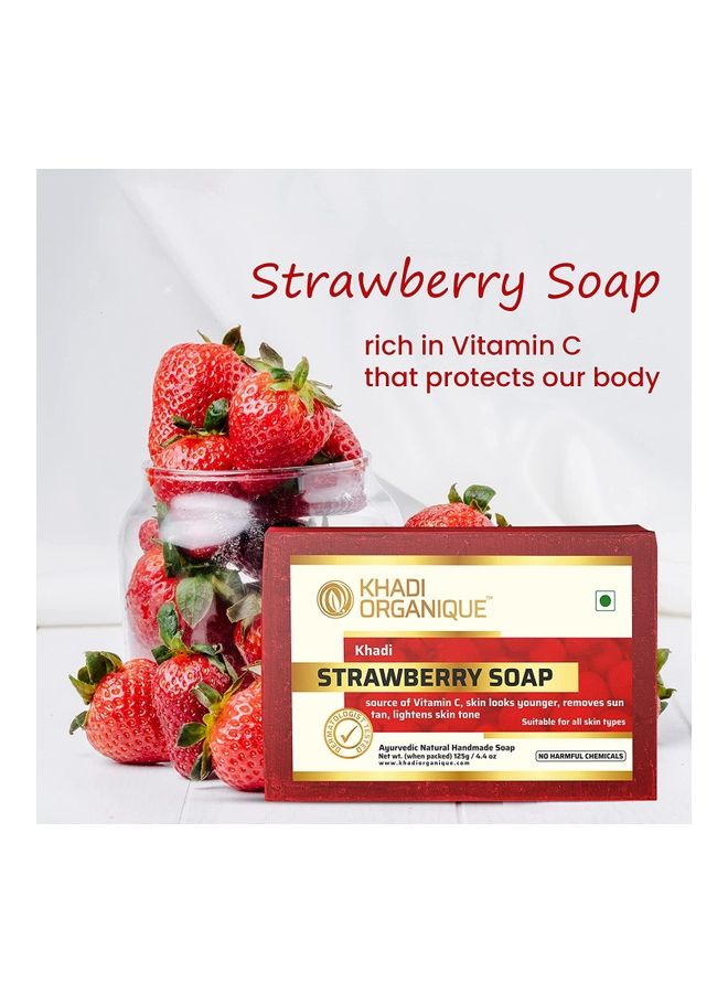 كادي أورجانيك حزمة صابون بالفراولة من 4 قطع 500جرام - Image 3