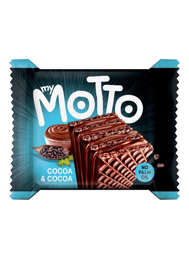 MY MOTTO - Crispy Wafers With Cream Cocoa 34grams Pack of 20 - Image 1