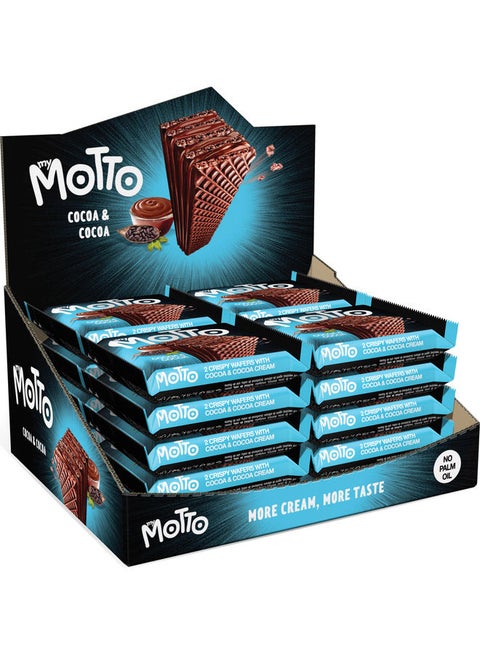 Crispy Wafers With Cream Cocoa 34grams Pack of 20