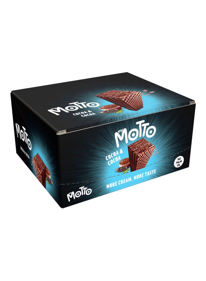 MY MOTTO - Crispy Wafers With Cream Cocoa 34grams Pack of 20 - Image 1