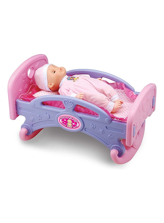 Bohui Rocking Bed Playset Or Baby Cardle Unique Details And Durable Material 44.5*30.5*29cm - Image 4