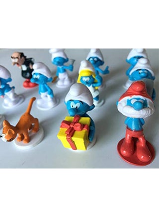 مجموعة مجسمات شخصيات الأكشن من فيلم Cute Smurfs مكونة من 12 قطعة متينة وقوية ومتعددة الألوان 10x5x5سم - view 4