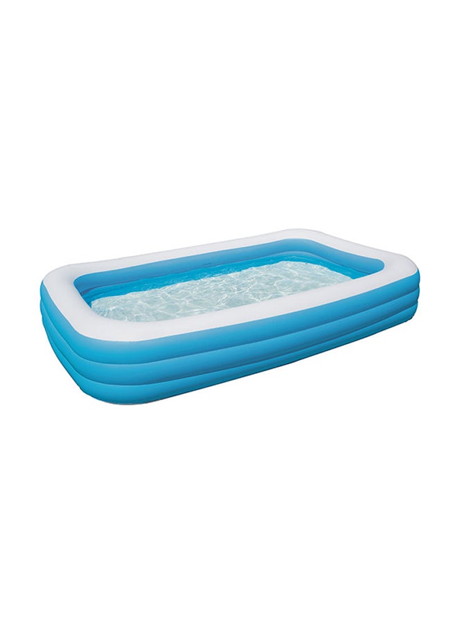 Bestway Durable and Non-toxic 3 Individual Air Chambers Rectangular Shape Vinyl Inflatable Pool 305x183x46cm - Image 2