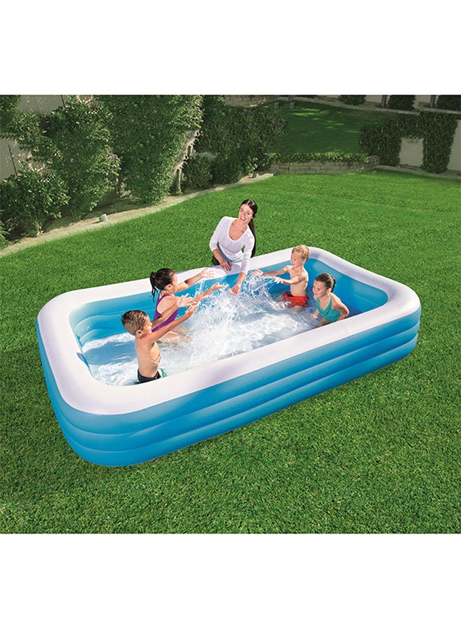 Bestway Durable and Non-toxic 3 Individual Air Chambers Rectangular Shape Vinyl Inflatable Pool 305x183x46cm - Image 5