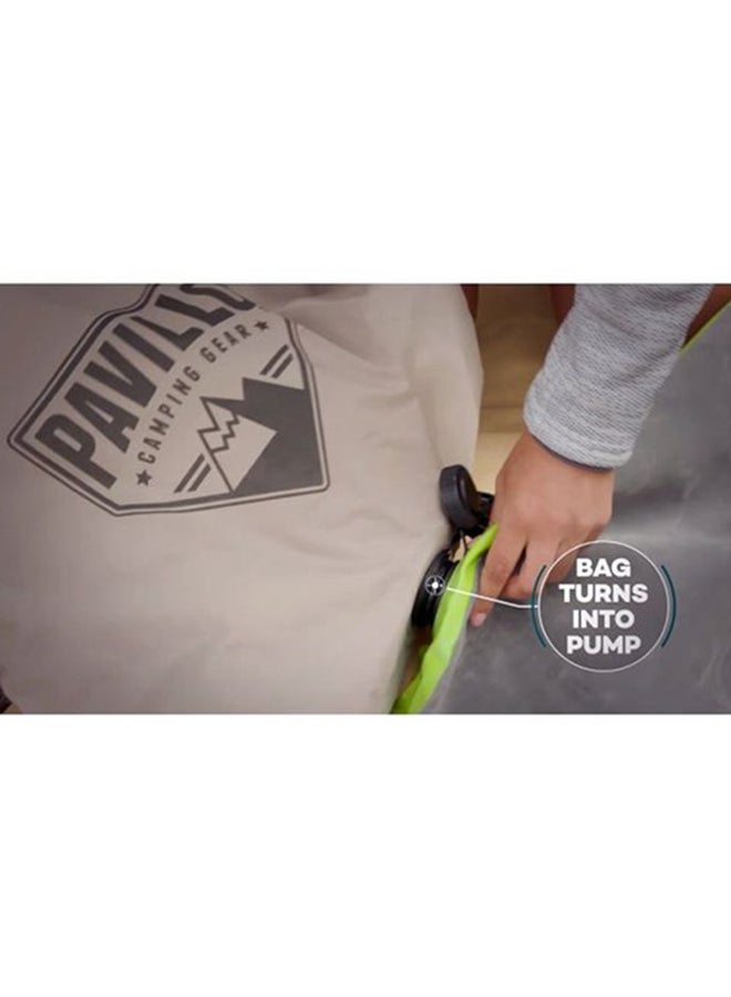 Bestway Pavillo Roll & Relax Airbed Twin 1.88m X 99cm X 22cm 26-67619 Grey/Green 188x99x22cm - Image 2