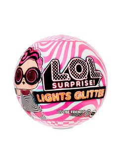 Glitter 8 Surprise Ball With Dolls Glow In The Dark Can Change Color- Multicolour 14.6x13.9x10.7cm