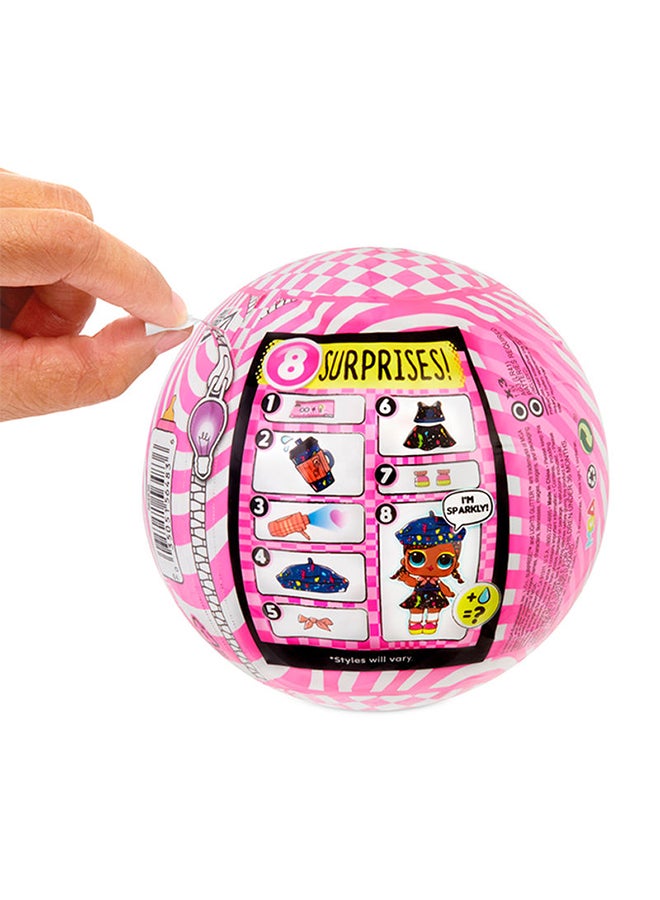 L.O.L. SURPRISE! - Glitter 8 Surprise Ball With Dolls Glow In The Dark Can Change Color- Multicolour 14.6x13.9x10.7cm - Image 1
