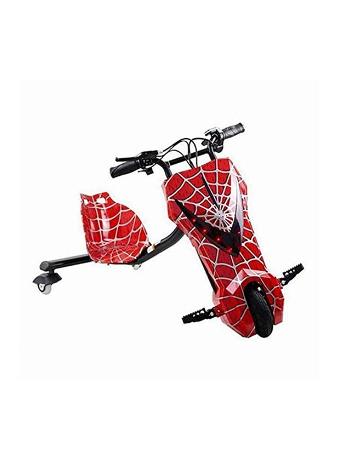 Cool Baby 3 Wheel Drifting Electric Scooter Spider Man Web Design With Comfortable Seat Multicolour 96x61x61cm - Image 2