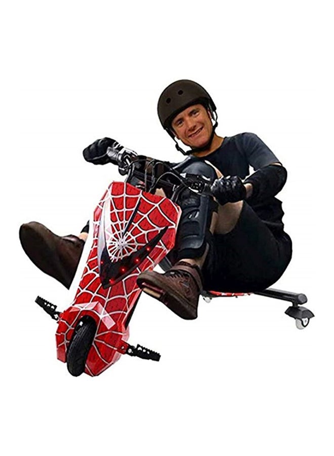 Cool Baby 3 Wheel Drifting Electric Scooter Spider Man Web Design With Comfortable Seat Multicolour 96x61x61cm - Image 4