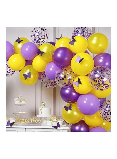 82-Piece Butterfly Party Balloons