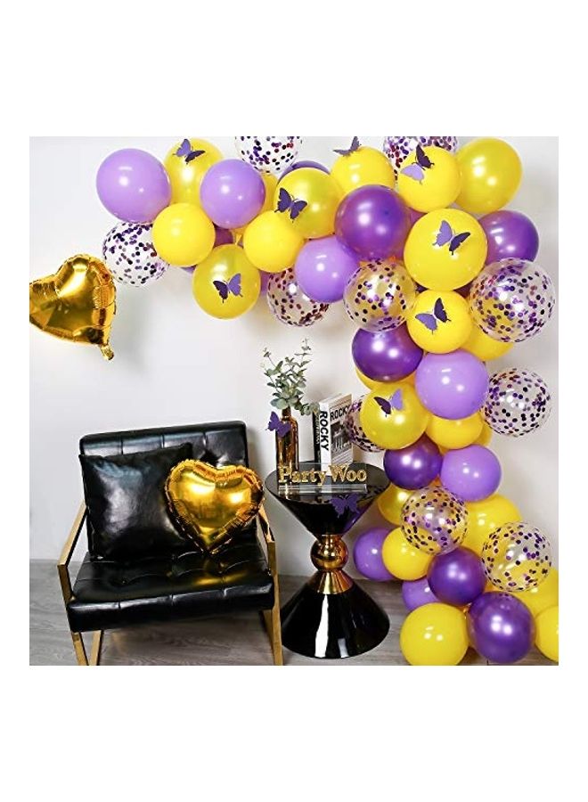 82-Piece Butterfly Party Balloons