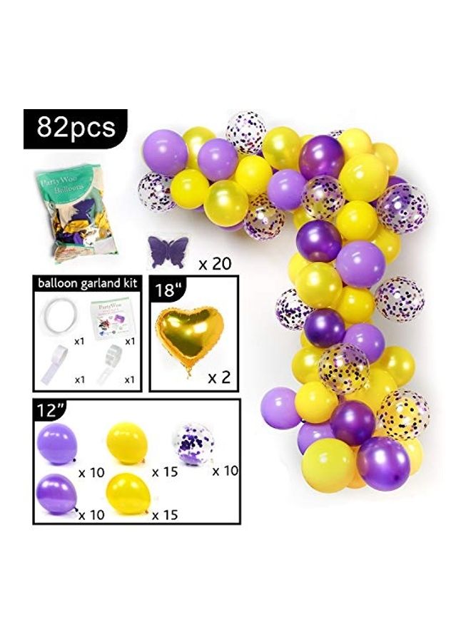 82-Piece Butterfly Party Balloons