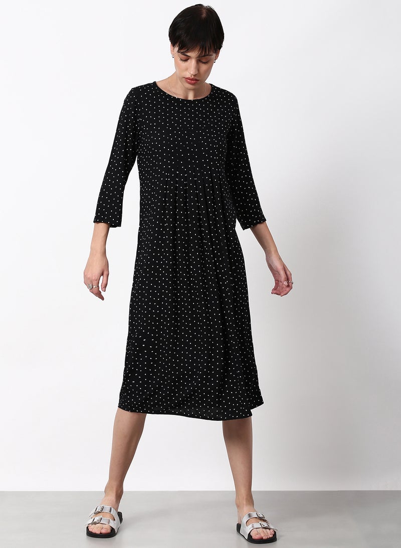 ABOF - Regular Fit Casual Dress Black - Image 1