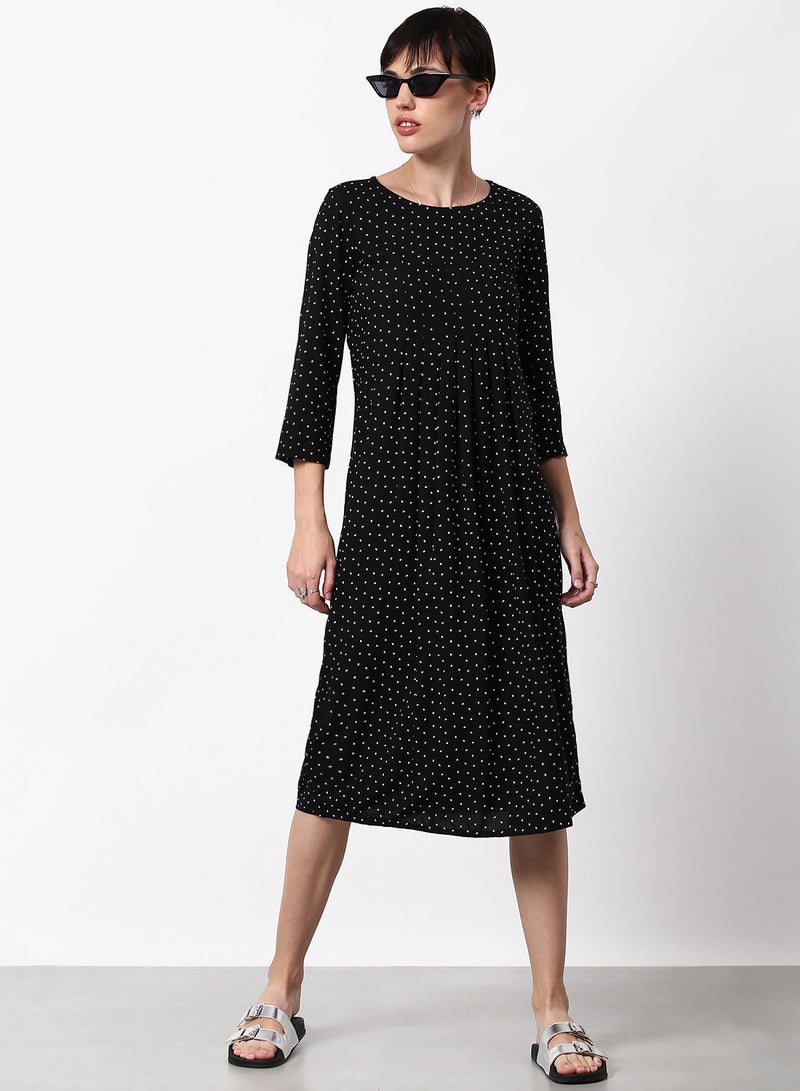 ABOF - Regular Fit Casual Dress Black - Image 1