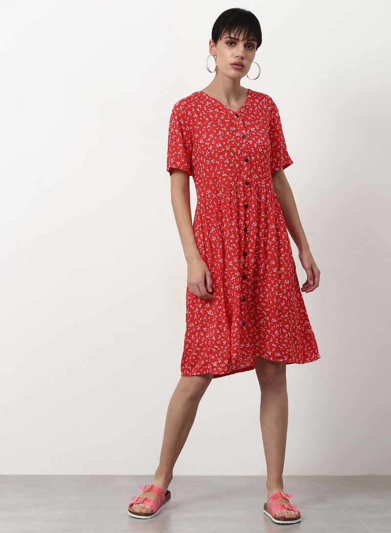 ABOF Regular Fit Casual Dress Multicolour  - Image 1
