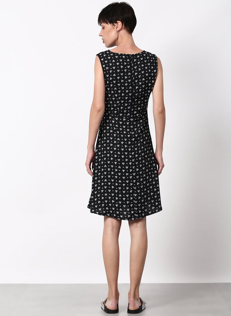 ABOF Regular Fit Casual Dress Black  - Image 2