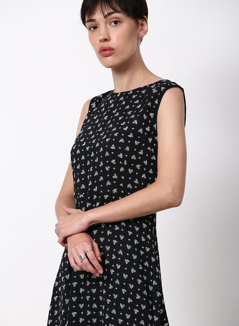 ABOF Regular Fit Casual Dress Black  - Image 4