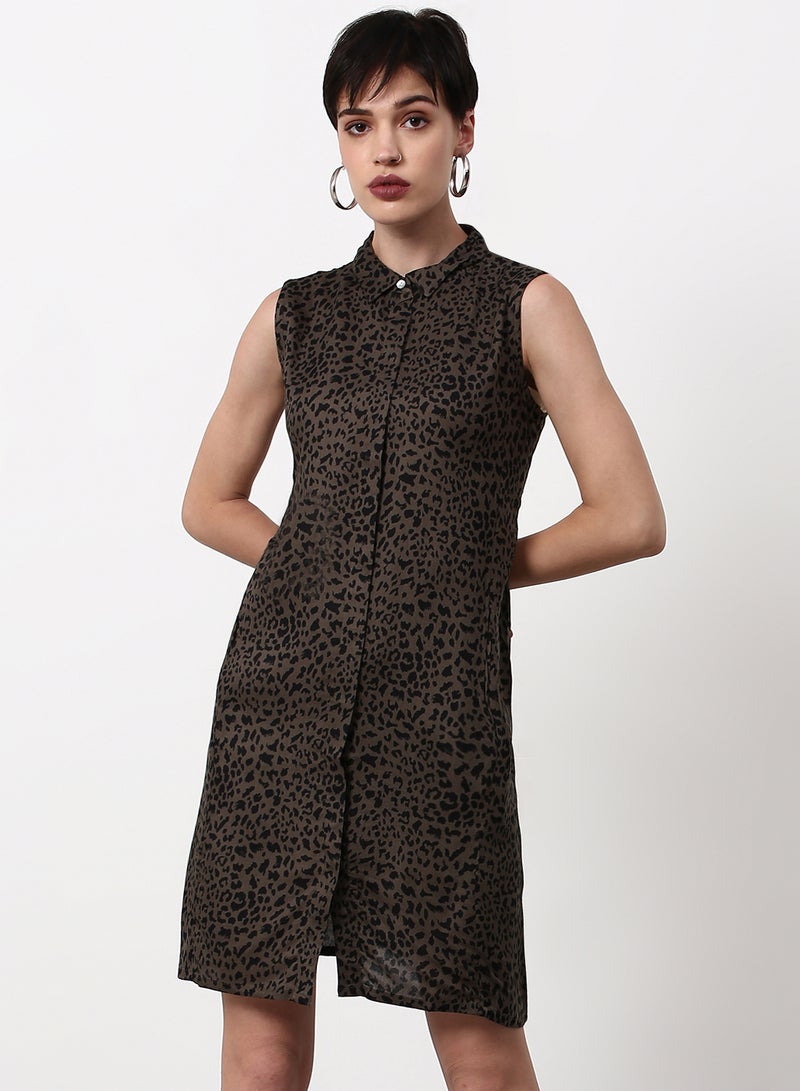 ABOF Regular Fit Casual Dress Multicolour  - Image 1