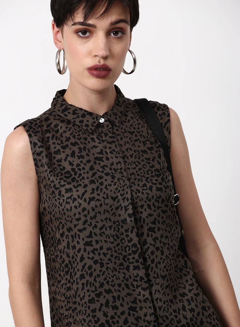 ABOF Regular Fit Casual Dress Multicolour  - Image 4