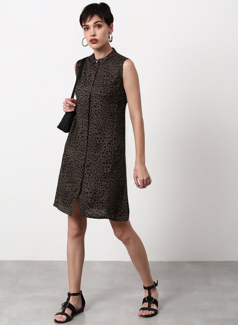 ABOF Regular Fit Casual Dress Multicolour  - Image 3