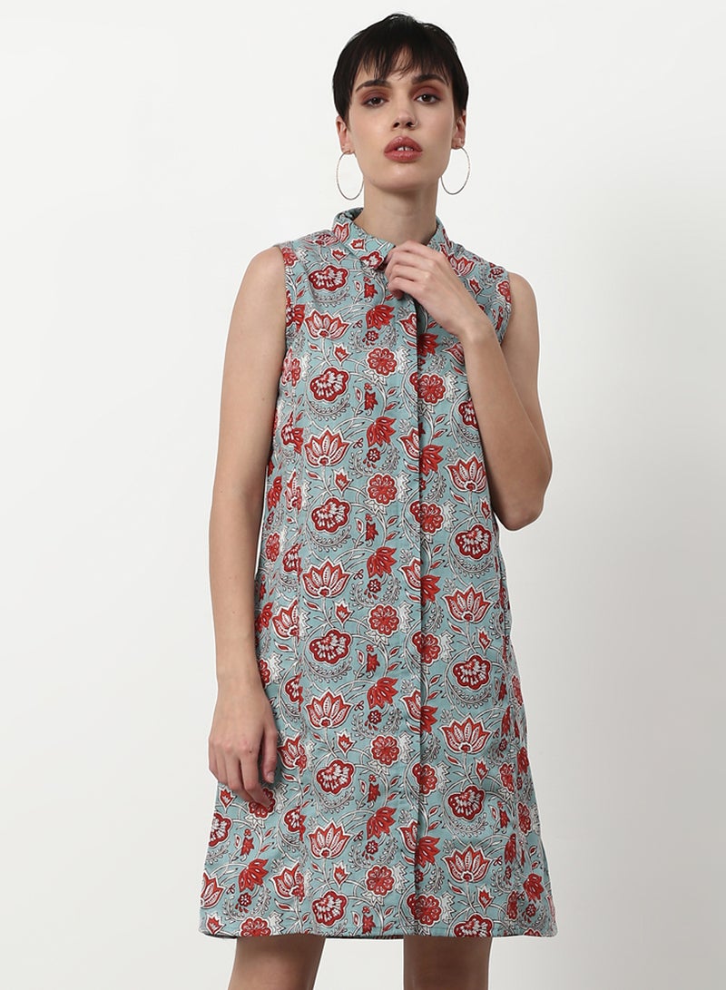ABOF Regular Fit Casual Dress Grey  - Image 1