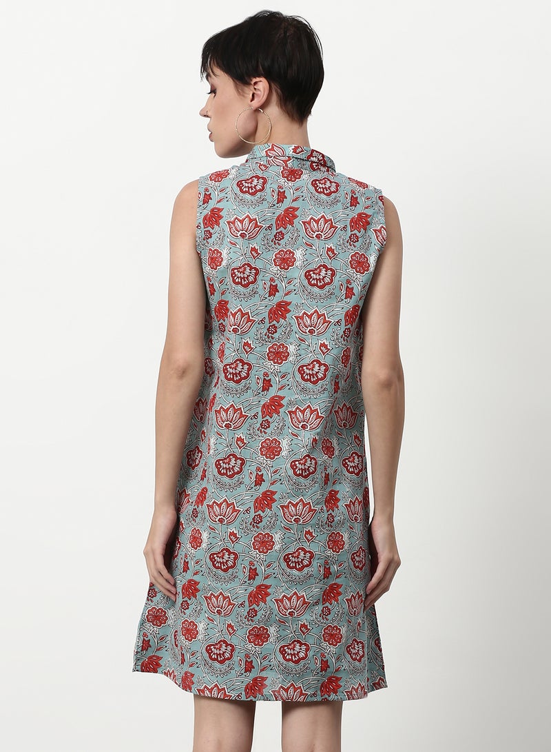 ABOF Regular Fit Casual Dress Grey  - Image 2
