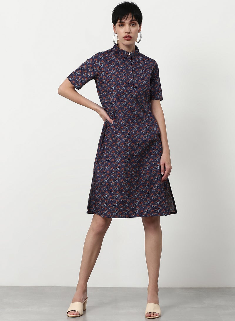 ABOF Regular Fit Casual Dress Multicolour  - Image 1