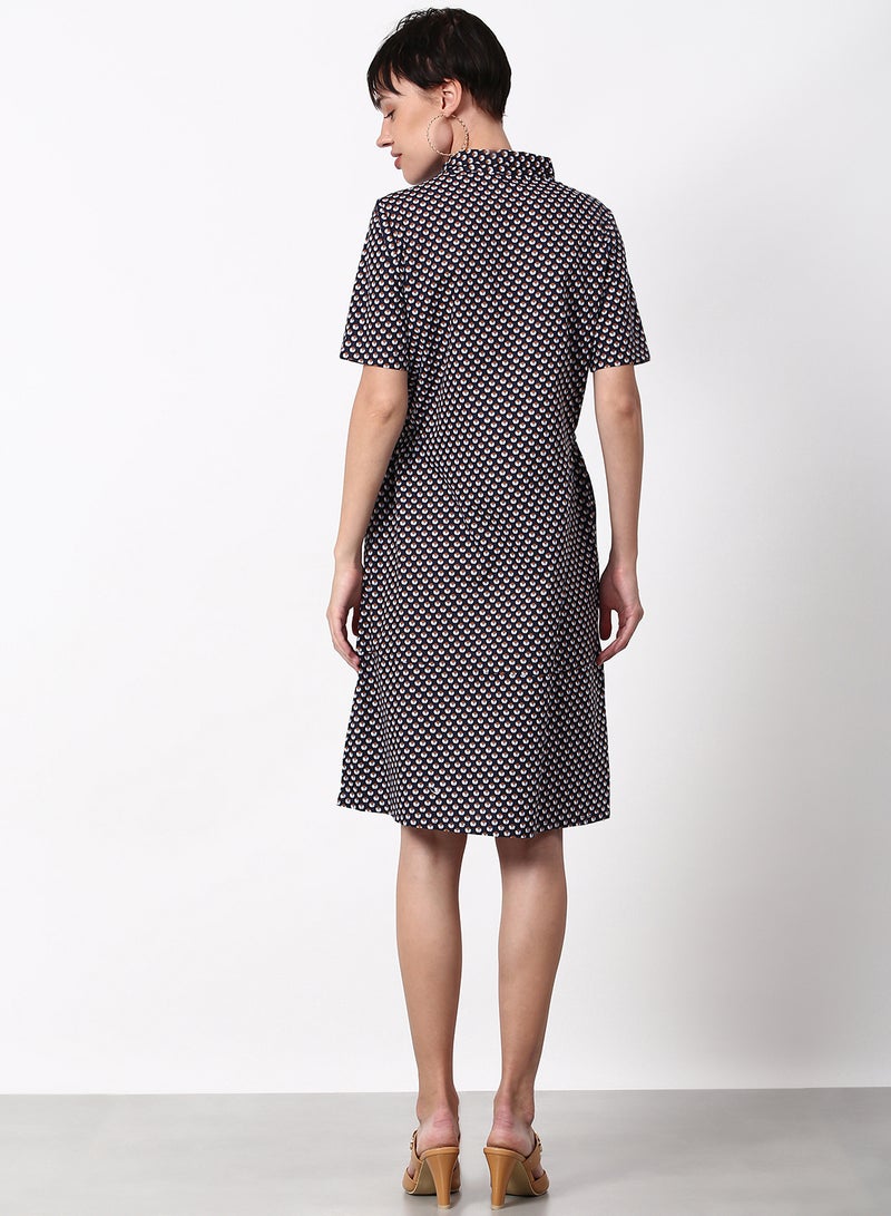ABOF Regular Fit Casual Dress Black  - Image 2