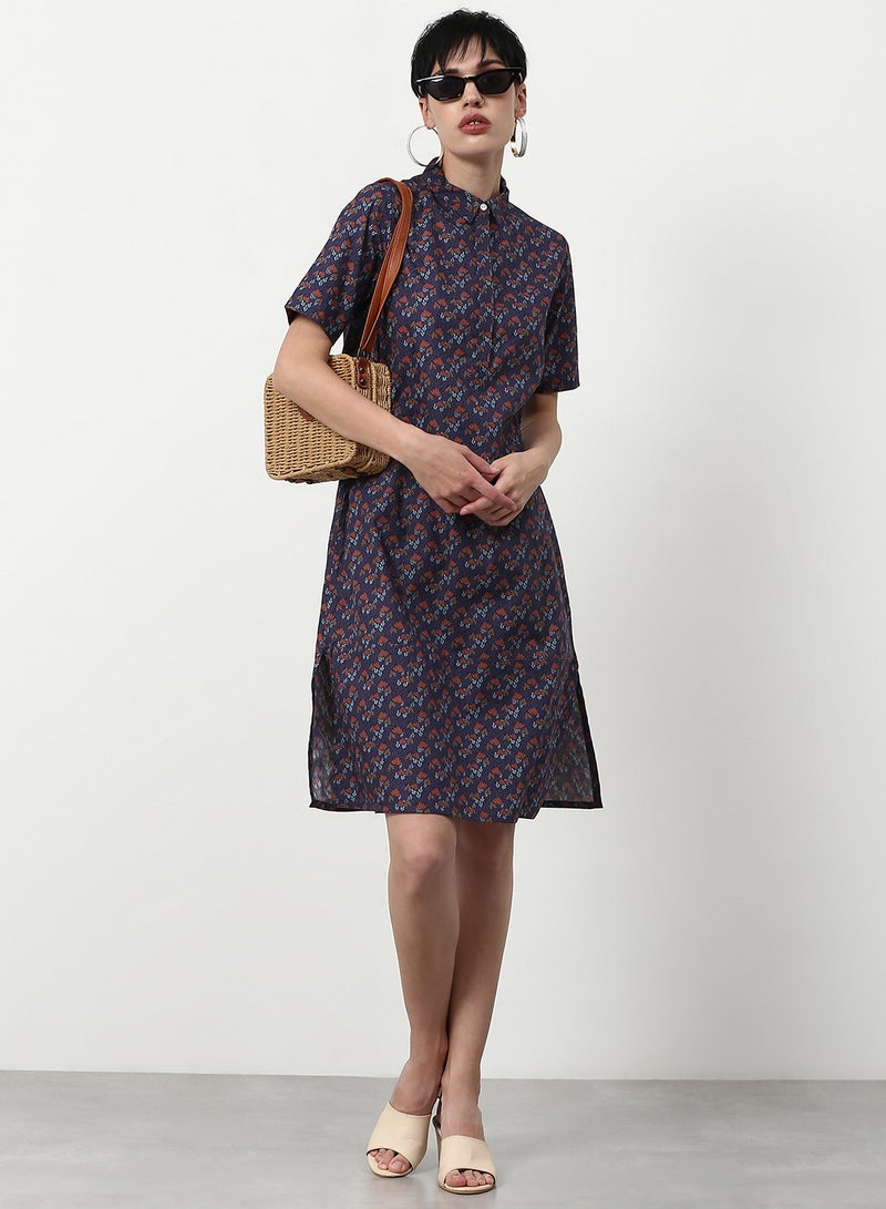 ABOF Regular Fit Casual Dress Multicolour  - Image 4