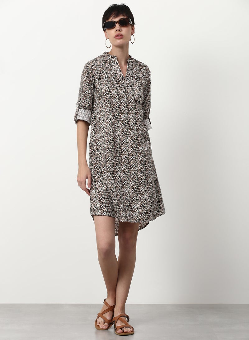 ABOF - Regular Fit Casual Dress Multicolour - Image 1