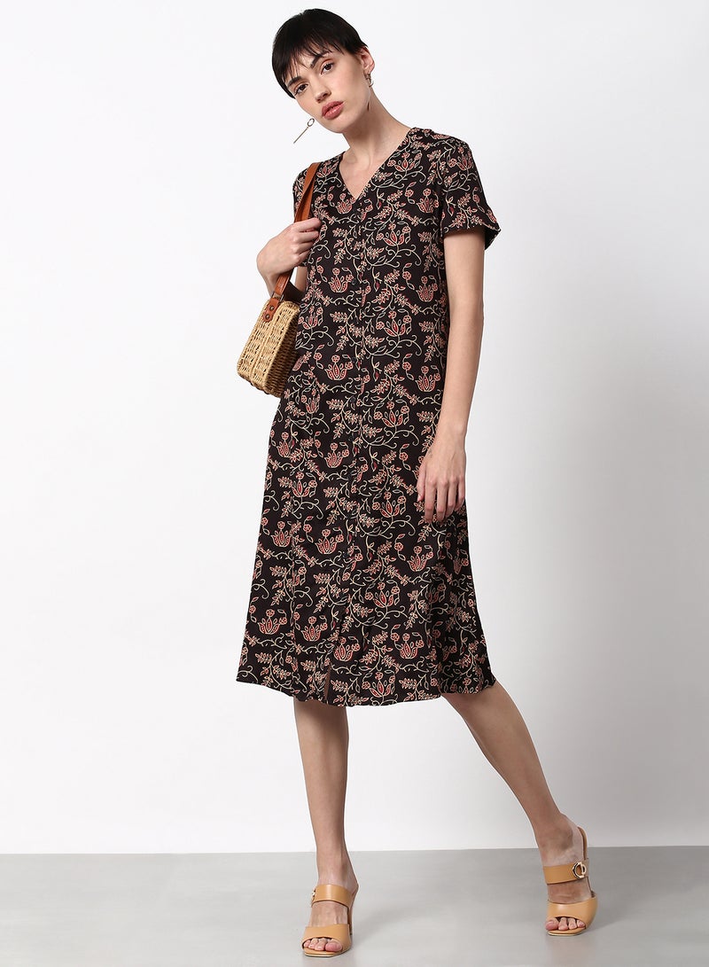 ABOF - Regular Fit Casual Dress Multicolour - Image 1