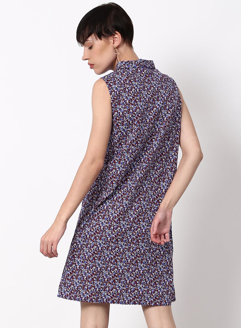 ABOF Regular Fit Casual Dress Brown  - Image 2