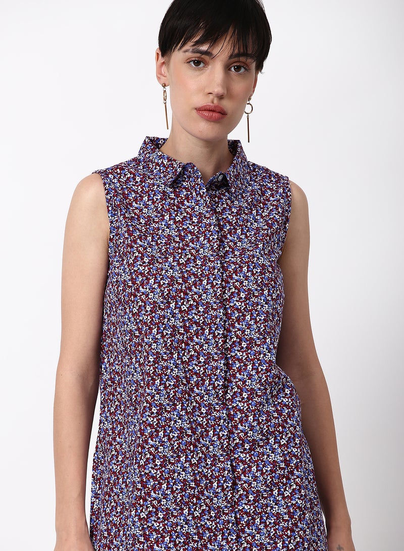 ABOF Regular Fit Casual Dress Brown  - Image 4