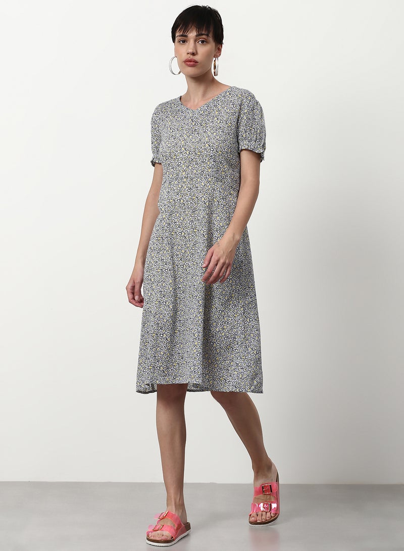 ABOF Regular Fit Casual Dress Grey - Image 1