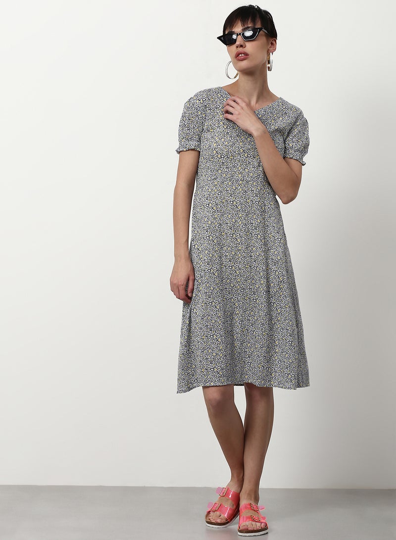 ABOF Regular Fit Casual Dress Grey - Image 3